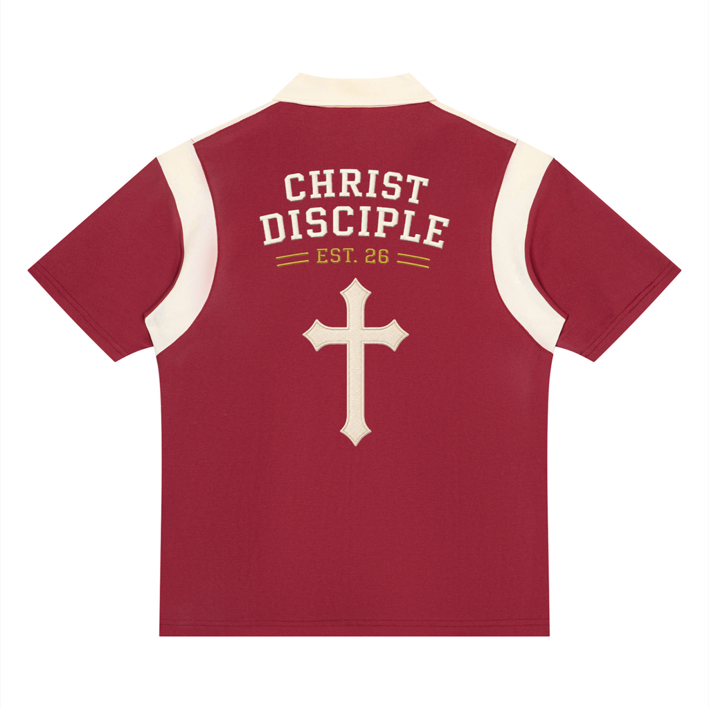 Christ Disciple Quarter Zip Polo Shirt
