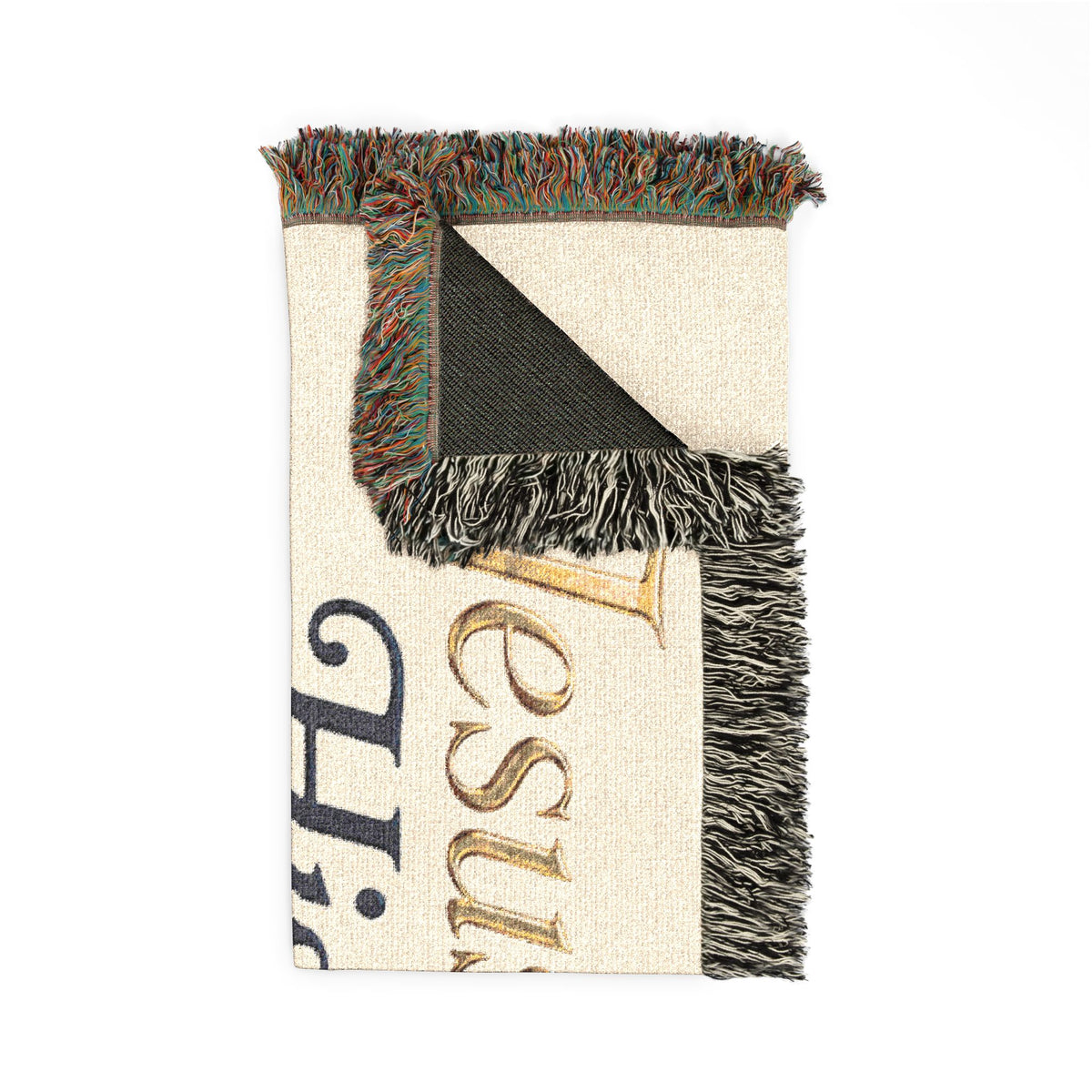 Woven Blanket — "Jesus Christ His Disciple" Religious Throw Blanket