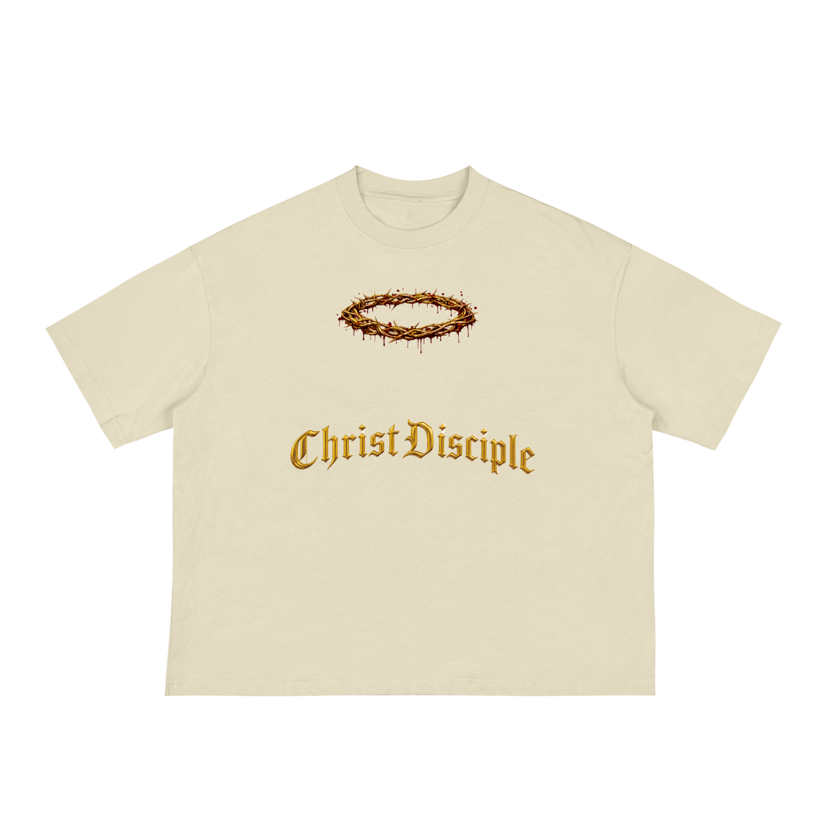 Christ Disciple Crown Loose Boxy Tee
