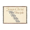 Woven Blanket — "Jesus Christ His Disciple" Religious Throw Blanket