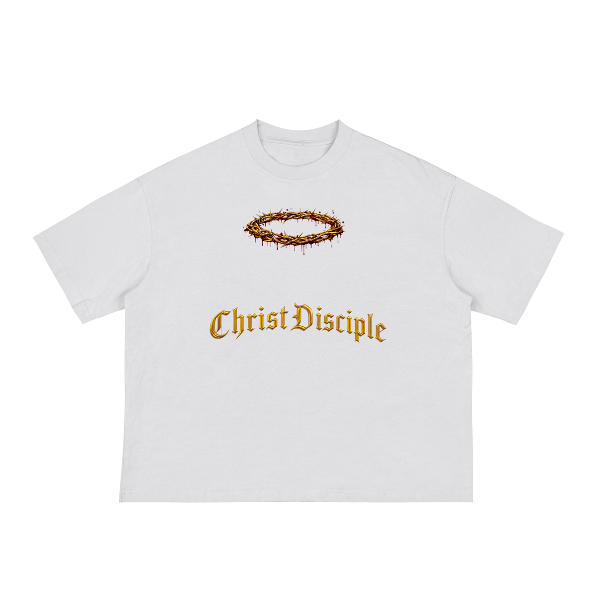 Christ Disciple Crown Loose Boxy Tee