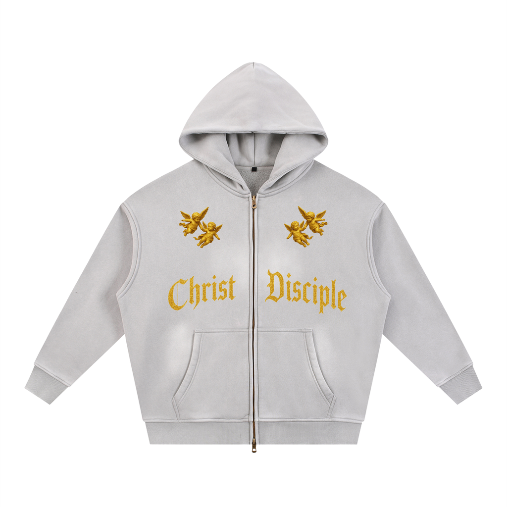 Christ Disciple Boxy Full-Zip Hoodie