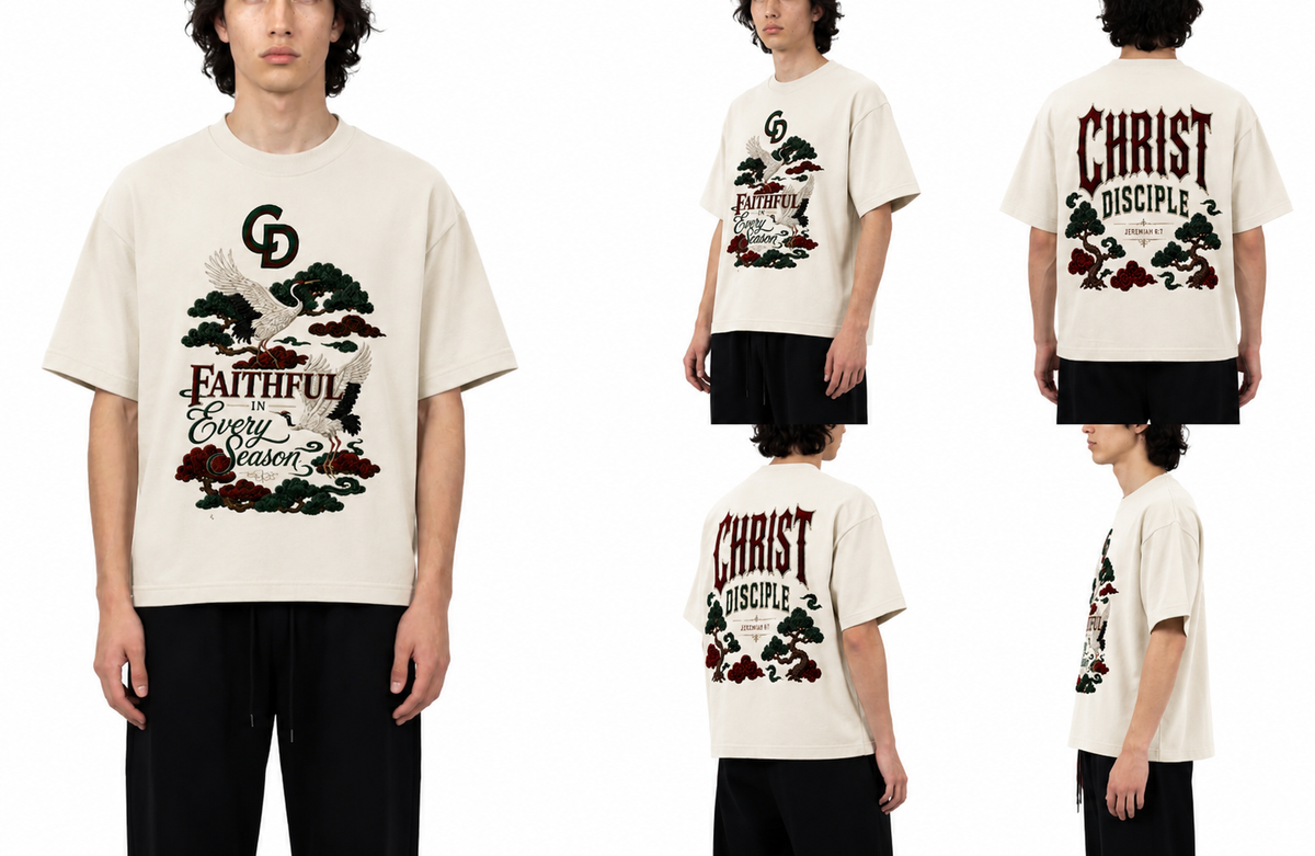 Christ Disciple Faith Boxy Tee