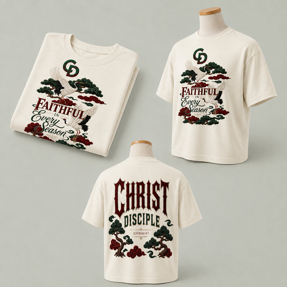 Christ Disciple Faith Boxy Tee
